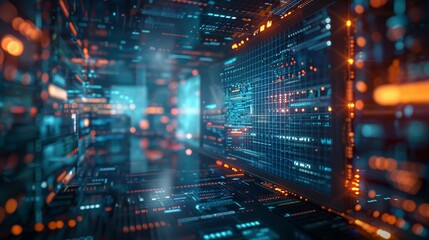 Fototapeta premium Futuristic E-Sport Event Background with Digital Circuitry and Neon Lights for Gaming and Technology Themes