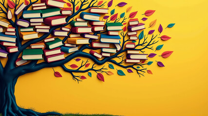 Naklejka premium International day of education concept background template image.