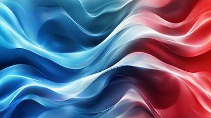 Obraz premium Abstract background with blue and red waves
