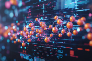 Close-Up of a Computer Screen Displaying AlphaFold Protein Structures