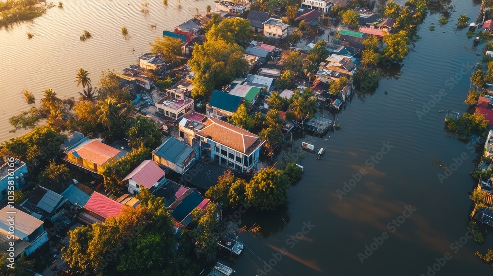 Poster climate adaptation strategies designed to mitigate the effects of climate-related disasters, focusin
