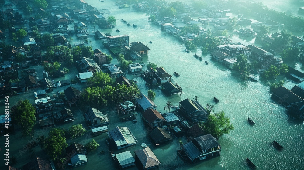 Poster climate adaptation strategies designed to mitigate the effects of climate-related disasters, focusin