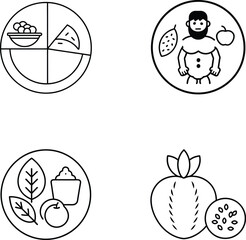 Paleo Diet Food Guide Illustration