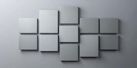 Simple Gray Rectangles Composition - Modern Minimalism in Design
