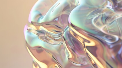 Obraz premium Abstract transparent liquid concept, on pink background.