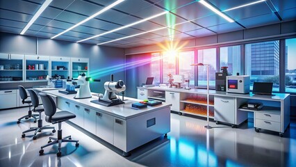 Spectrometer Analyzing Light Wavelengths for Chemical Composition Analysis