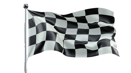 Checkered flag indicating end of a race