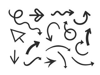 Hand-Drawn Vector Arrows Set for Creative Infographics and Presentations.