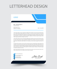 Obraz premium Modern And Corporate Letterhead Design.