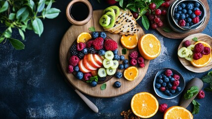 Food flat lay photography, creating visually balanced and aesthetically pleasing compositions from an overhead perspective