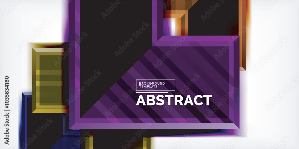 Aufkleber Arrow symbols created with 3d effects and line texture geometric abstract background