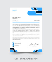 Letterhead Design, Modern Business Letterhead Design Template.