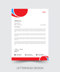 Letterhead Design, Modern Business Letterhead Design Template.