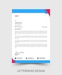 Letterhead Design, Modern Business Letterhead Design Template.