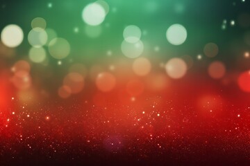Blurred abstract christmas background with green red christmas lights