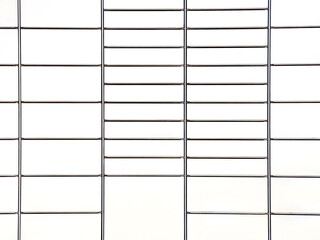 Frontal view of parcel locker machine with multiple white doors, delivery system, postal box doors...