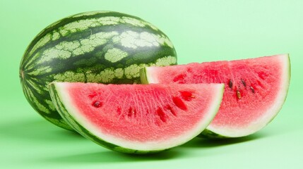 Refreshing Summer Delight With Watermelon generative ai