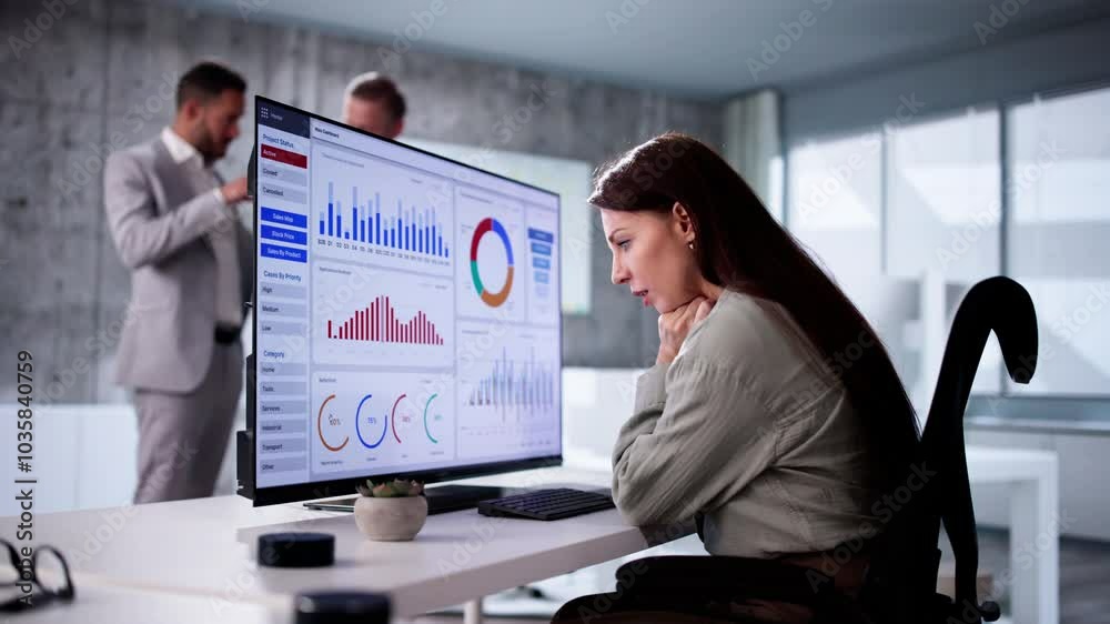 Aufkleber KPI Business Analytics Data Dashboard