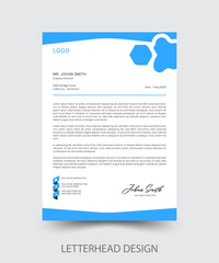 Letterhead Design, Modern Business Letterhead Design Template.