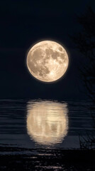full moon over water © Jay