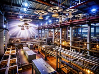 Naklejka premium Surreal IoT Predictive Maintenance: Enhancing Asset Longevity and Minimizing Downtime