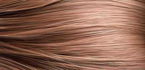 Naklejka premium Close-up of wavy blonde hair strands with natural texture