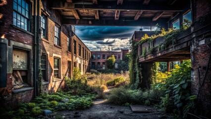 Fototapeta premium Urban Exploration in Edwards, NY: Captivating Abandoned Spaces and Hidden Gems