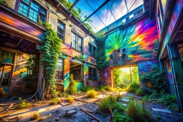 Fototapeta premium Urban Exploration with Glitch Shake Motion Effects for Dynamic Cityscapes