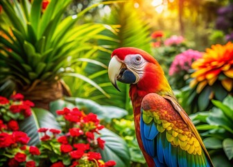 Obraz premium Vibrant Parrot Logo Inspiration for Creative Branding and Design Projects