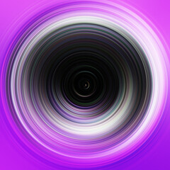 Colorful radial motion effect. Abstract rounded background. Color curves and sphere.