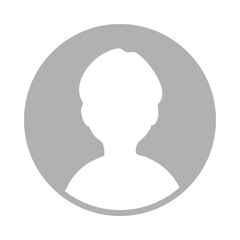 Default Male Boy Avatar Profile Icon, Suitable for Social Media Chat Online