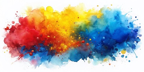 Obraz premium Watercolor Paint Stain Abstract Art for Creative Projects and Backgrounds