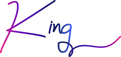 King text, gradient color King text, king 3d gold text effect premium vectors