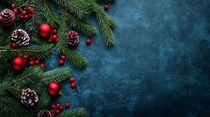 Blue backgraund for Christmas and New Year celebration