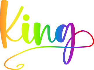 King text, gradient color King text, king 3d gold text effect premium vectors