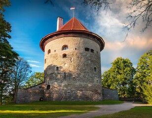 old observatory tower in the glen park tallinn estonia