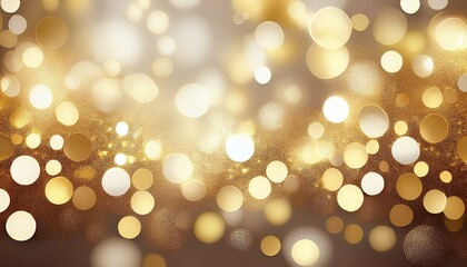 Obraz premium white gold bokeh patterned background illustration