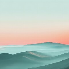 Abstract pastel desert landscape.