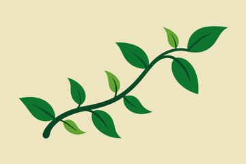 Vector Illustration Leafy Vine