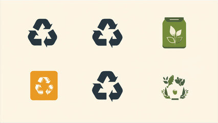 Set of recycle icon. Recycle symbol Rotation arrow pack. Reuse cycle. Vector eco icons for packaging products.