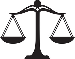 classic complex masterpiece monotone black logo logo of a scales of justice for a lawyer whit a olive leaft crown , on a white background