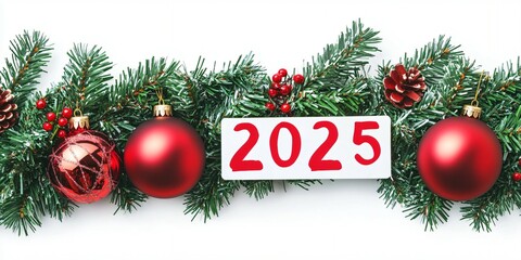 backgraund for Christmas and New Year celebration 2025
