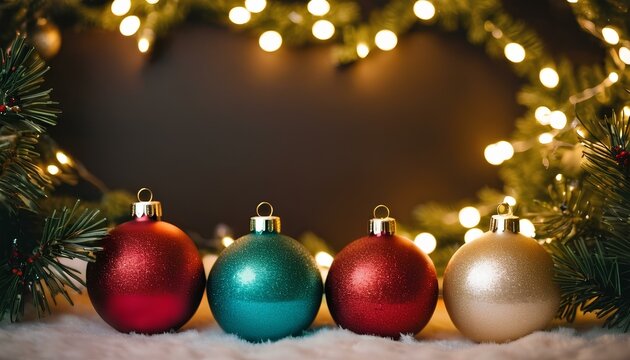 christmas holiday background, illumination and decoration concept