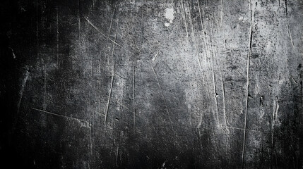 Obraz premium Gray grunge background with scratches, offering a rugged and industrial texture -