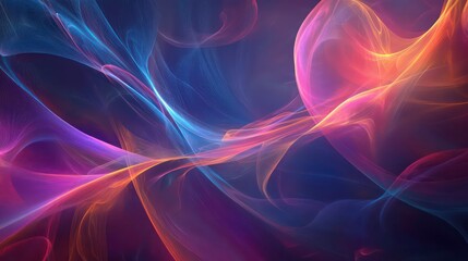 Fototapeta premium Abstract background with swirling colorful lights.