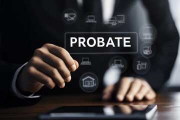 The legal process of property inheritance through court decisions regarding probate.