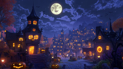 Halloween town design