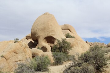 Strange rocks in the Joshua Tree desert, Southern California