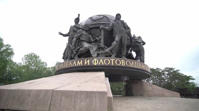 Monument to shipbuilders in Ukraine