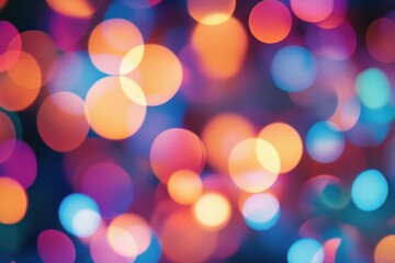 Fototapeta premium Lively hazy light spheres set against a rich background